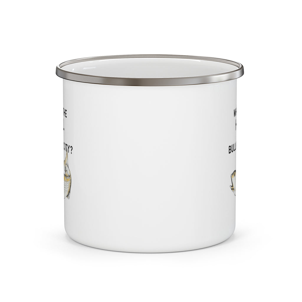 Bullhead City Enamel Coffee Cup