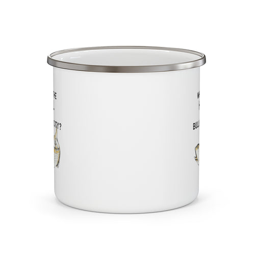 Bullhead City Enamel Coffee Cup